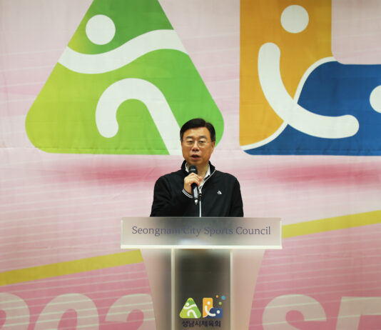 신상진 성남시장, 제71회 경기도체육대회 출전 결단식 참석해 선수단 격려