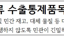 중국 희토류 수출통제품목 밀착 관리
